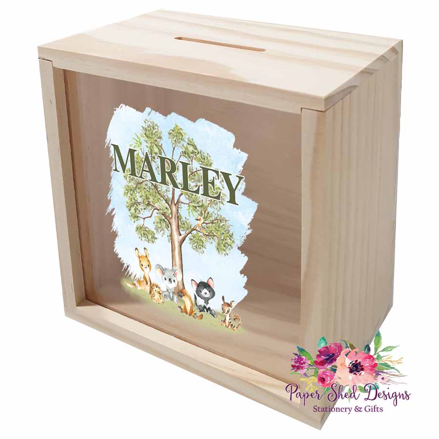 Timber Money Box | Australian Friends - Paper Shed Designs