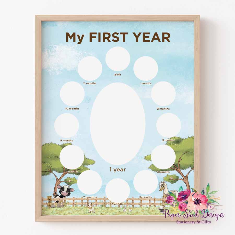 First Year Frame First Year Frame | New to the Farm - Paper Shed Designs