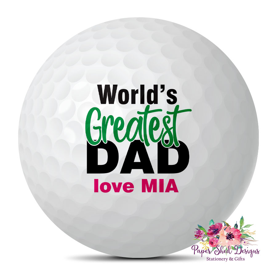 Personalised Golf Balls World's Greatest Paper Shed Designs