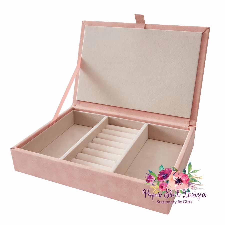 Open Pink Jewellery Box