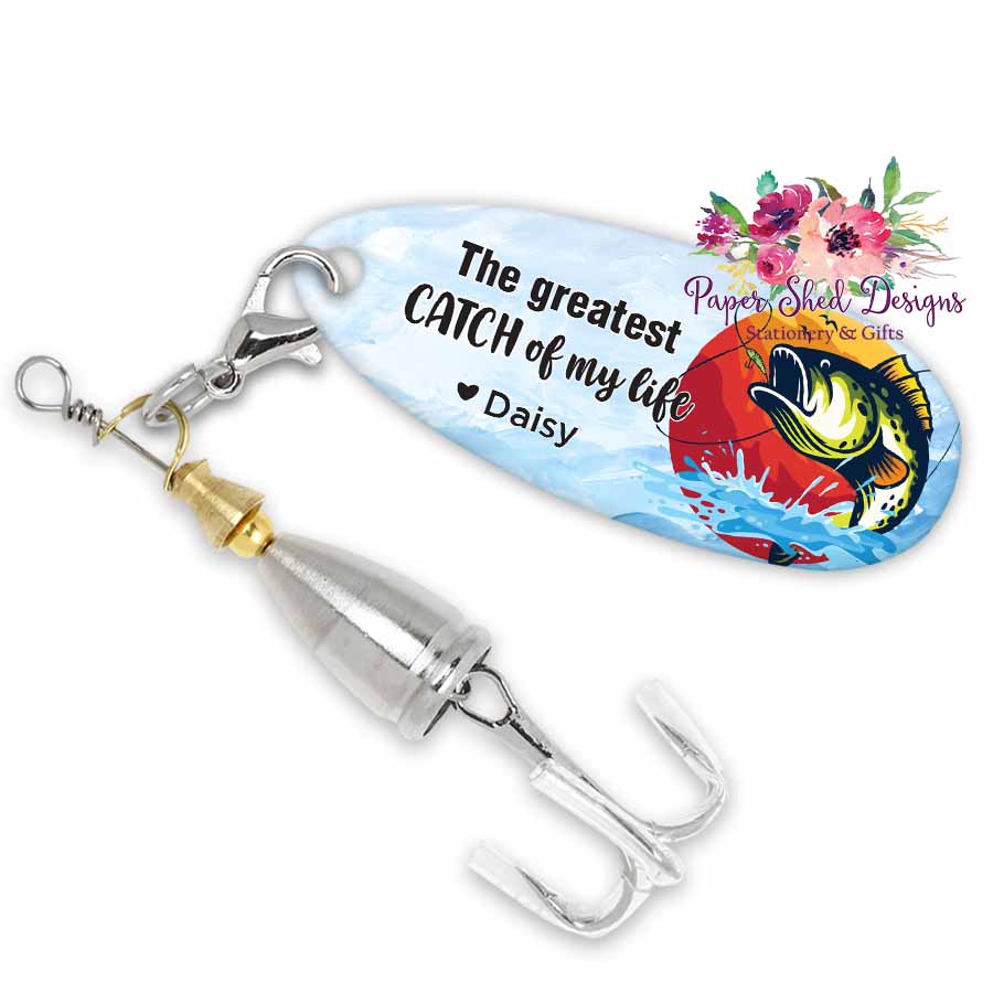 Personalised Fishing Lure  Design 16 - Paper Shed Designs