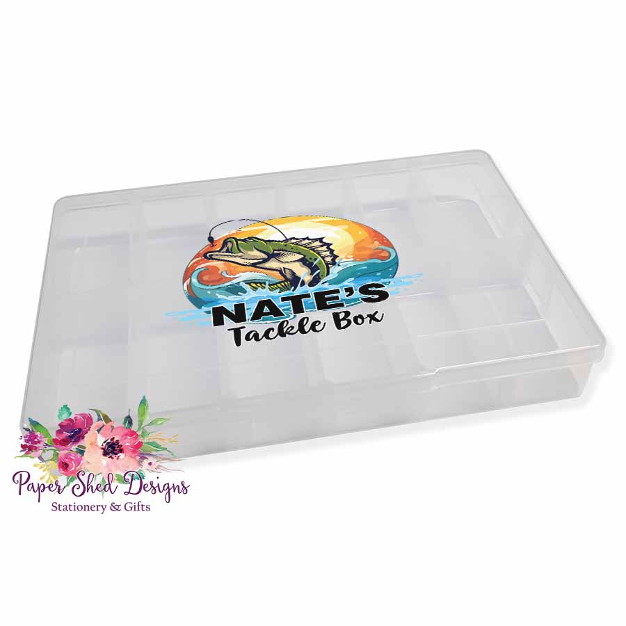 Personalised Tackle Box | Design 8 - Paper Shed Designs