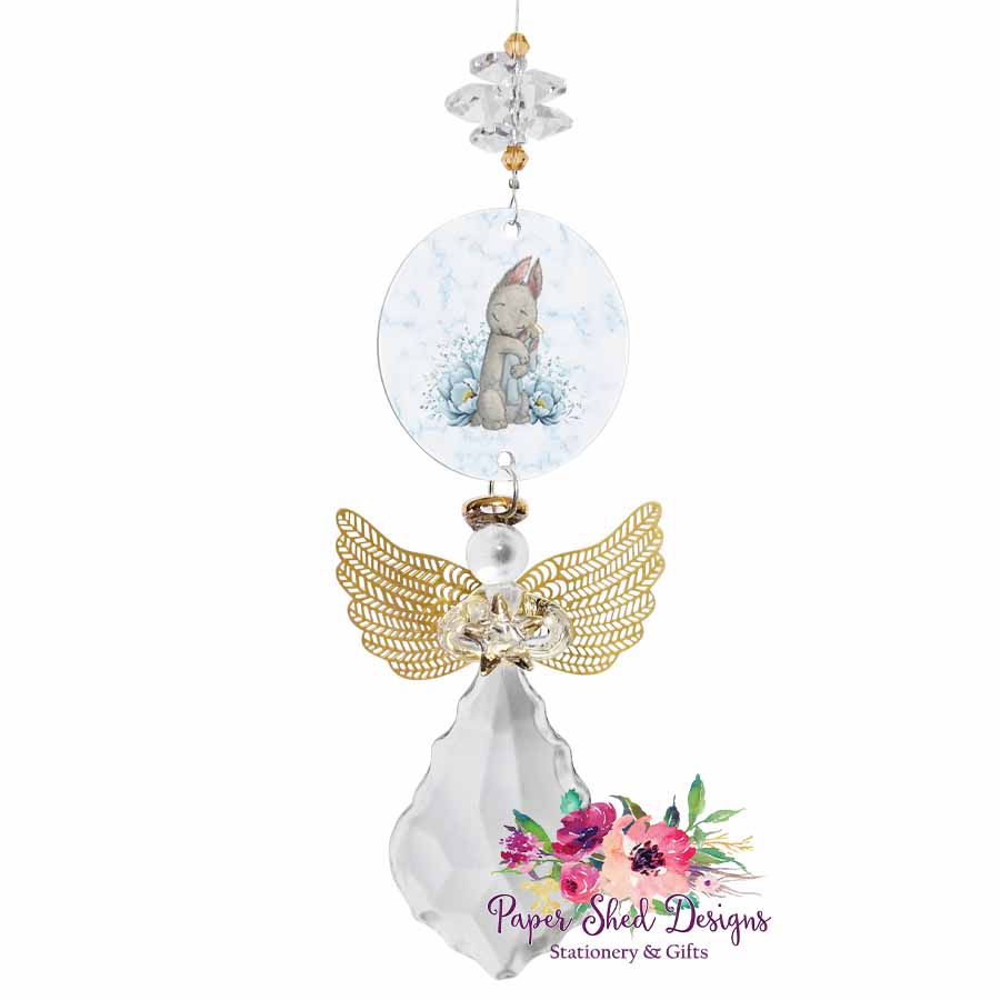 Memorial Guardian Angel | Bunny Blue - Paper Shed Designs
